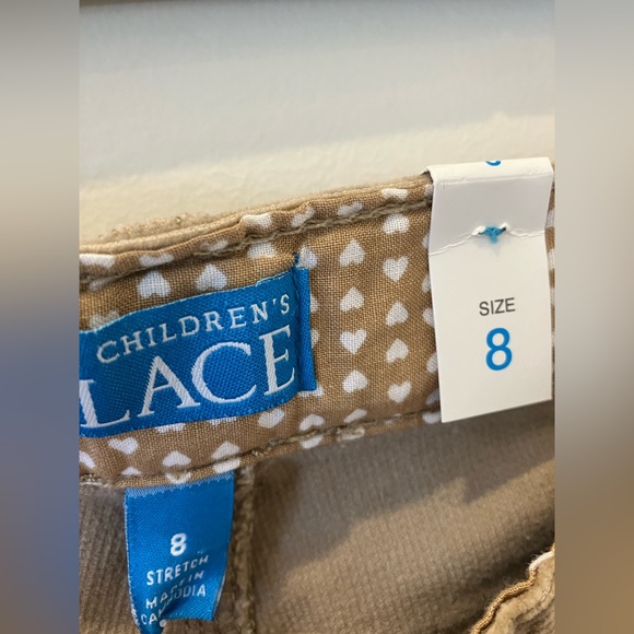 NWOT- Children’s Place Girls Khaki Corduroy Pants. Size 8 - Picture 3 of 6